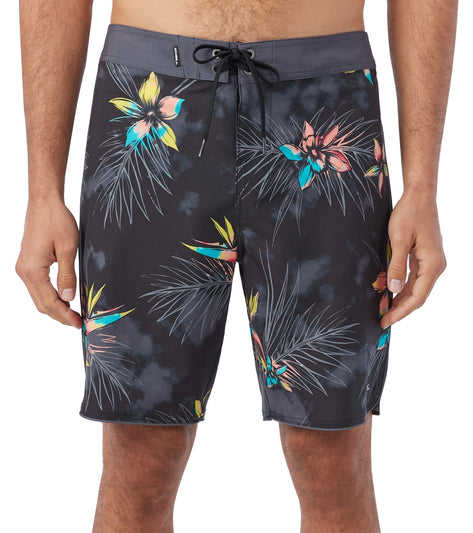 O'Neill Men's Hyperfreak Stretch Boardshorts - 19 Inch Outseam Swim Trunks With Hyperdry Tech
