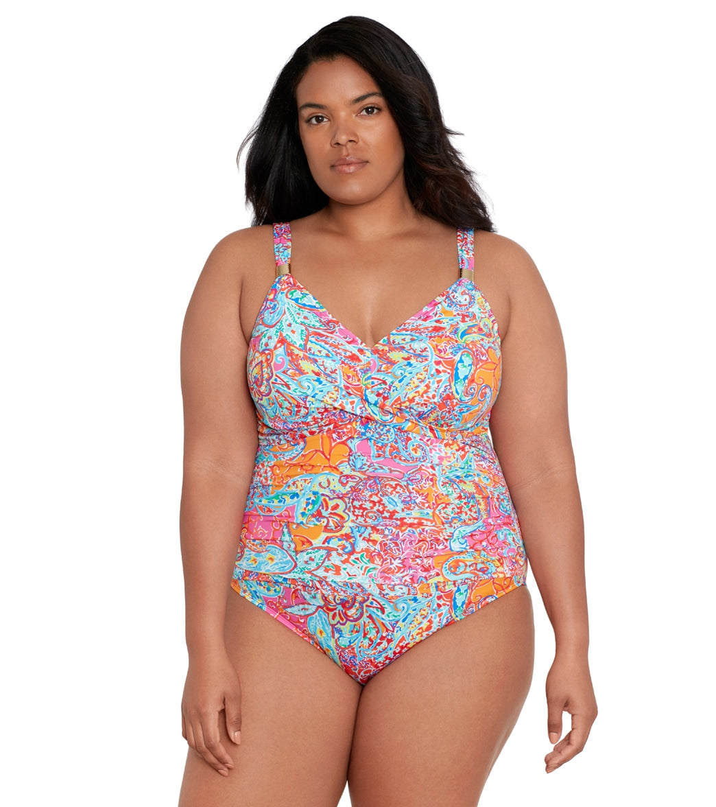 Ralph lauren blue one piece bathing suit Clearance